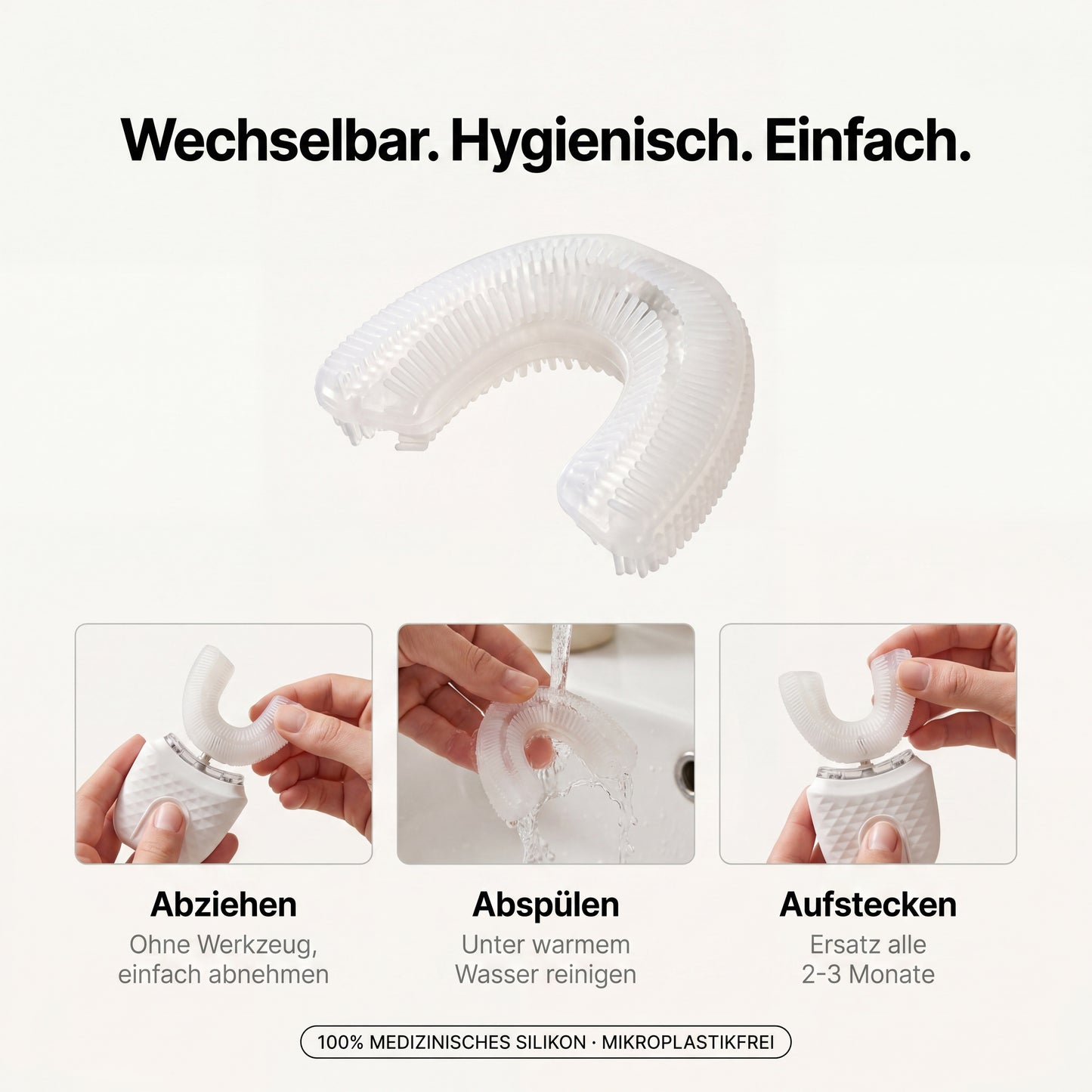 Vollautomatische U-förmige Zahnbürste